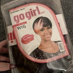 Motown Tress Go Girl Curlable Wig in the color FB1B/PINK